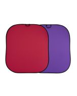 Manfrotto Plain Collapsible Reversible Background 1.8m x 2.15m Red/Purple