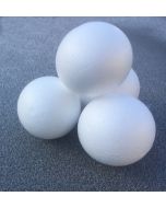 Pack of 4 Polystyrene Snowballs Prop 