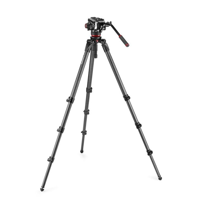 Manfrotto 504X Fluid Video Head with 536 CF Single leg tripod