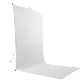 Savage Seamless White Floor Extended Backdrop Travel Kit 1.52m x 3.66m with Additional Grey Backdrop