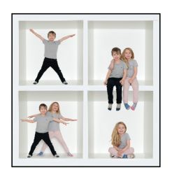 LuxS White Box Photography Pedestal Cube Frame
