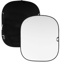 Manfrotto Plain Collapsible Reversible Background 1.8m x 2.1m Black/White