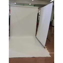 LuxS White Vinyl Drop Down Side Screen Reflector