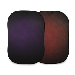 Manfrotto Vintage Collapsible Background 1.5 x 2.1m Aubergine/Crimson