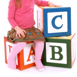 Denny ABC Wooden Posing Blocks Primary Colours
