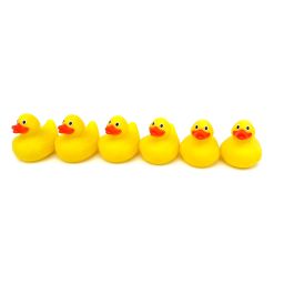 Pack of 6 Small Rubber Ducklings Newborn Baby Prop Duck