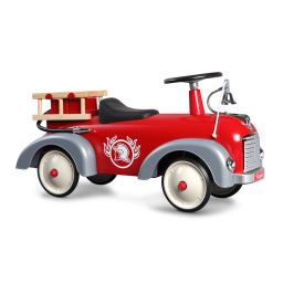 Childs Metal Bodied Fire Engine Ride On Toy