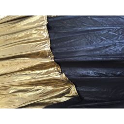 LuxS Metallic Gold on Black Backdrop Curtain 3m x 5m