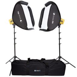 Interfit Honey Badger 320Ws 2 x Light, Softbox Kit with Remote