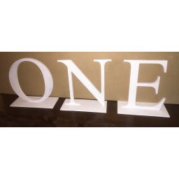 Luxs 30cm (1ft) Tall ONE Characters Posing Prop Letters