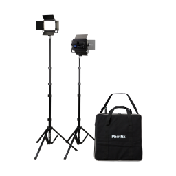 Phottix Kali 50 Bi-Colour Studio LED Light Twin Kit with Remote