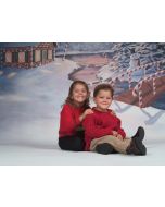 Denny 3 x 3m Gingerbread Lane Printed Canvas Backdrop CP6178