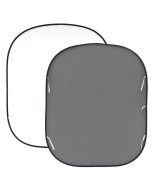 Manfrotto Plain Collapsible Reversible Background 1.8m x 2.15m White/Mid Grey
