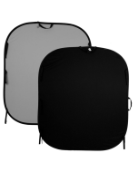 Manfrotto Plain Collapsible Reversible Background 1.5m x 1.8m Black/Mid Grey