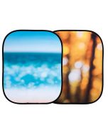 Manfrotto Out of Focus Collapsible Reversible Background 1.2m x 1.5m Autumn Foliage/Seascape