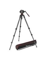 Manfrotto 504X Fluid Video Head with 536 CF Single leg tripod