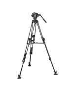 Manfrotto 504X Fluid Video Head with 645 Fast Twin Alu Tripod