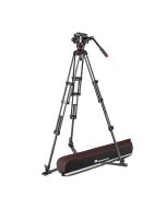 Manfrotto 504X Fluid Video Head with CF Twin leg tripod GS