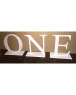 Luxs 30cm (1ft) Tall ONE Characters Posing Prop Letters