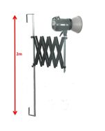 LuxS 2m Wall Mounted Scissor Studio Light Boom